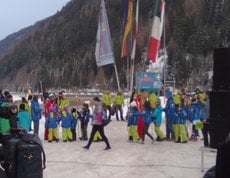 Squadre di sci nella zona sciistica Schwemmalm